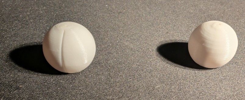 Sphere on stick printed